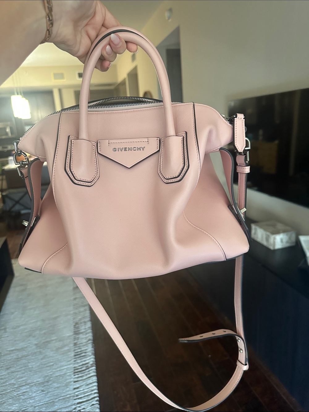 Givenchy Small Satchel in Soft Pink Leather